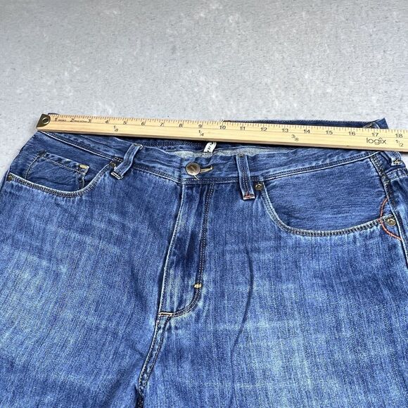 Tommy Bahama Jeans Mens Size 36 Blue Standard Bootcut Dark Wash Denim Pockets - Picture 5 of 15
